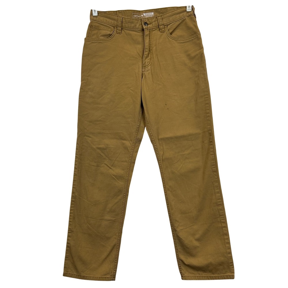Carhartt Rugged Flex Relaxed Fit Canvas Work Pants Brown BN2517-M 32x30